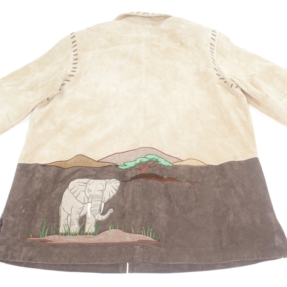 The Quacker Factory Tan Leather African Jacket - Picture 5 of 8